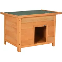 Aosom Koiran koppi PawHut 82x58x58cm, vaaleanruskea/tummanvihreä