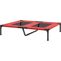Aosom Koiran peti PawHut 92x76x18cm, punainen/musta