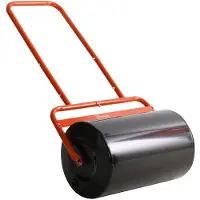 Aosom Outsunny manuaalinen ruohonleikkuri 58x32,5x113cm., musta/oranssi
