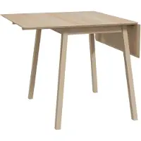 Aosom Ruokapöytä Homcom 110x86x75cm, vaaleanruskea