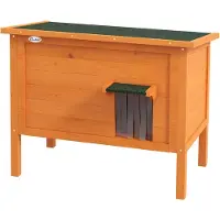 Aosom Kissan maja PawHut 85x50x68,5cm, vaaleanruskea