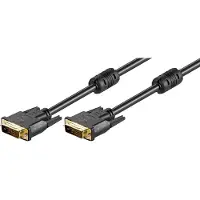 Goobay DVI-D DL - 1.8m - Musta
