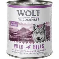 Wolf of Wilderness 6x800g villisika, kana & lammas koiranruoka