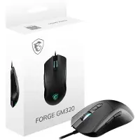 MSI Forge GM320 Gaming Maus, Black, USB (S12-0402420-HH9)