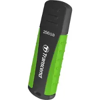 Transcend JetFlash 810, 256 GB, USB A-tyyppi, 3.2 Gen 1 (3.1 Gen 1), 90 MB/s, Suojus, Musta, Vihreä (TS256GJF810)