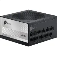 MSI PRO A1000PL PCIe5 1000 W 80 PLUS Platinum Musta moduulivirtalähde