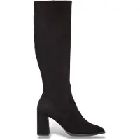 Wonders for woman. M-5441 Black Cervojet Leather Boots (39), Fabric, 3 to 5 cm, Zip, Casual