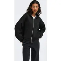 JDY Jdysabrina L/S Zipper Scuba Hoodie Jrs - Black - M/L