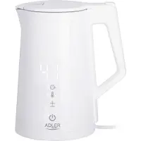 Adler AD 1345W -vedenkeitin, 1,7 l, 2200 W, valkoinen