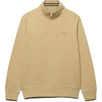 Superdry for man. M2014700A Essential Serif Logo Half beige half-zip sweatshirt (M), Casual, Cotton