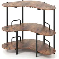 ProMotion Keittiöhylly 120x66x102cm, ruskea/musta
