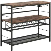 ProMotion Keittiöhylly 104x40x87cm, ruskea/musta väri