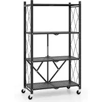 ProMotion Seisova hylly 71x34x126cm, musta väri