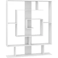 ProMotion Vapaa seisova hylly 125x22x150cm, valkoinen
