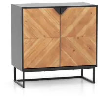 ProMotion Kaappi 80x40x80cm, musta/vaaleanruskea väri