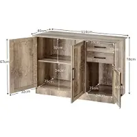 ProMotion Kaappi 110x40x78cm, harmaa