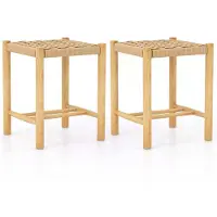 ProMotion 2 kpl jakkaraa 36x36x45cm, vaaleanruskea