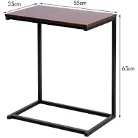 ProMotion Sivupöytä 55x35x65cm, musta/ruskea