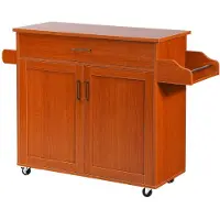 ProMotion Keittiösaari pyörillä 116x40x85cm, ruskea
