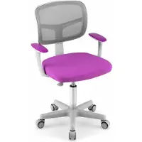 ProMotion Lasten toimistotuoli 54x50x91,5cm, harmaa/violetti väri