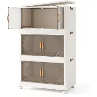 ProMotion Kirjahylly 65x39x109cm, valkoinen/ruskea