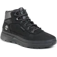 Timberland for man. TB0A1ZPU0151 Field Trekker Mid Lace Up black leather sneakers (45.5), Flat, Laces, Casual