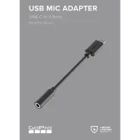 GoPro USB Mic Adapter USB-C to 3.5 mm For MISSION 1 SERIES