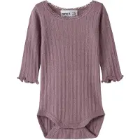 Name it Nbfwossa Wo/Si Rib Ls Body - Purple - 74