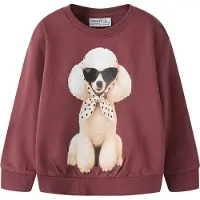 Name it Nmfvotea Ls Nreg Sweat Bru - Burgundy - 116