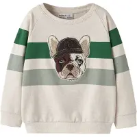 Name it Collegepaita 'NMMLEI' beige / ruskea / vihreä / minttu
