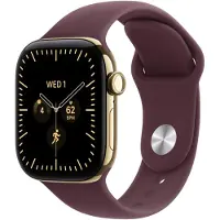 Apple Watch Series 12 42mm LTE (Radiant Gold Titanium/Burgundy Sport Band) M/L