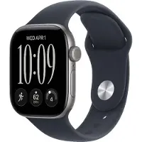 Apple Watch Series 12 GPS 42 mm tähtiharmaa alumiinikuori ja musteensininen urheiluranneke - S/M