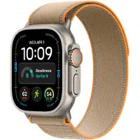 Apple Watch Ultra 4 GPS + Cellular 49 mm luonnonvaalea titaani, hiekanvärinen Trail-ranneke - S/M
