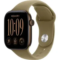 Apple Watch Series 12 GPS 42 mm tumma pronssi alumiini, oliivinvihreä Urheiluranneke - S/M