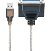 Goobay USB Printer Cable, Transparent, 1.5 m (95433)