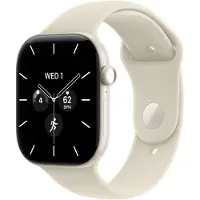 Apple Watch Series 12 GPS + Cellular 46 mm helmenvalkea keraaminen, hiekanvärinen Urheiluranneke - M/L