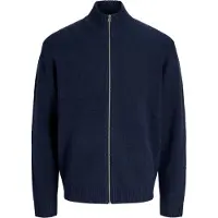 Jack & Jones Jjsoho Ollie Knit High Neck Zip Car Sn - Navy - M