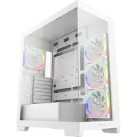 DeepCool CG580 4F V2 WH -miditornikotelo ikkunalla, RGB-valaistuksella, valkoinen