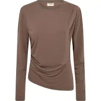 Mos Mosh Mmami O-Ls Draped Tee - Brown - XS