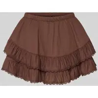Gina Tricot Frill Skirt - Brown - S