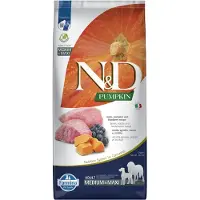 Farmina N&D Ancestral Grain Lamb & Blueberry Adult Medium & Maxi, Koiran kuivaruoka, 12 kg