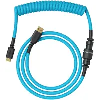Glorious Coiled Cable, näppäimistön kierrekaapeli, Electric Blue