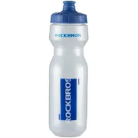 RockBros 750 ml Bicycle Bottle - Transparent with Blue Mouthpiece