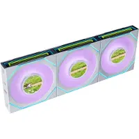 Lian Li UNI FAN SL Wireless PWM LCD -tuuletinsarja, nestelaakeri, 120 mm, 3 kpl, valkoinen