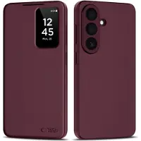 Tech-Protect Samsung Galaxy S26 Smart Clear View Käännä kotelo korttipaikalla - Mulperipuu