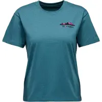 Black Diamond W Mountainscape Ss Tee Creek Blue - M