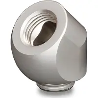 Thermal Grizzly DeltaMate Rotary 45° G1/4" -kääntyvä jatkopala, matta nikkeli