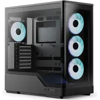 Aerocool P500A Black, ikkunallinen miditornikotelo, musta