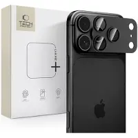 Tech-Protect iPhone 18 Pro Camfull Fit+ kameran objektiivin suojus - Musta