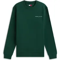 Tommy Hilfiger Neulepaita 'LINEAR' smaragdi / valkoinen
